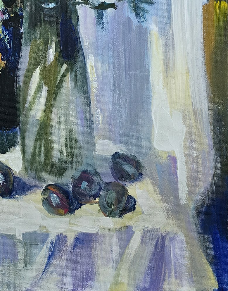 Acrylic still life field flowers Vyacheslav Petrovich Babac - 7