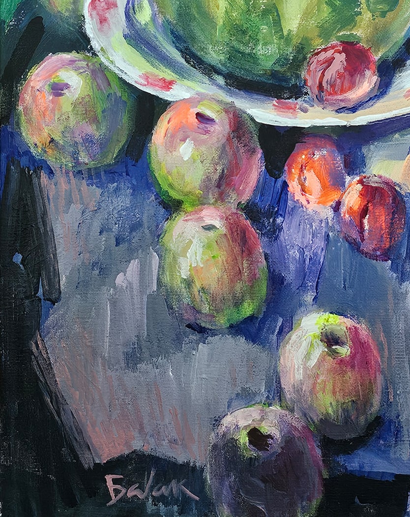 Acrylic still life watermelon Vyacheslav Petrovich Babac - 5