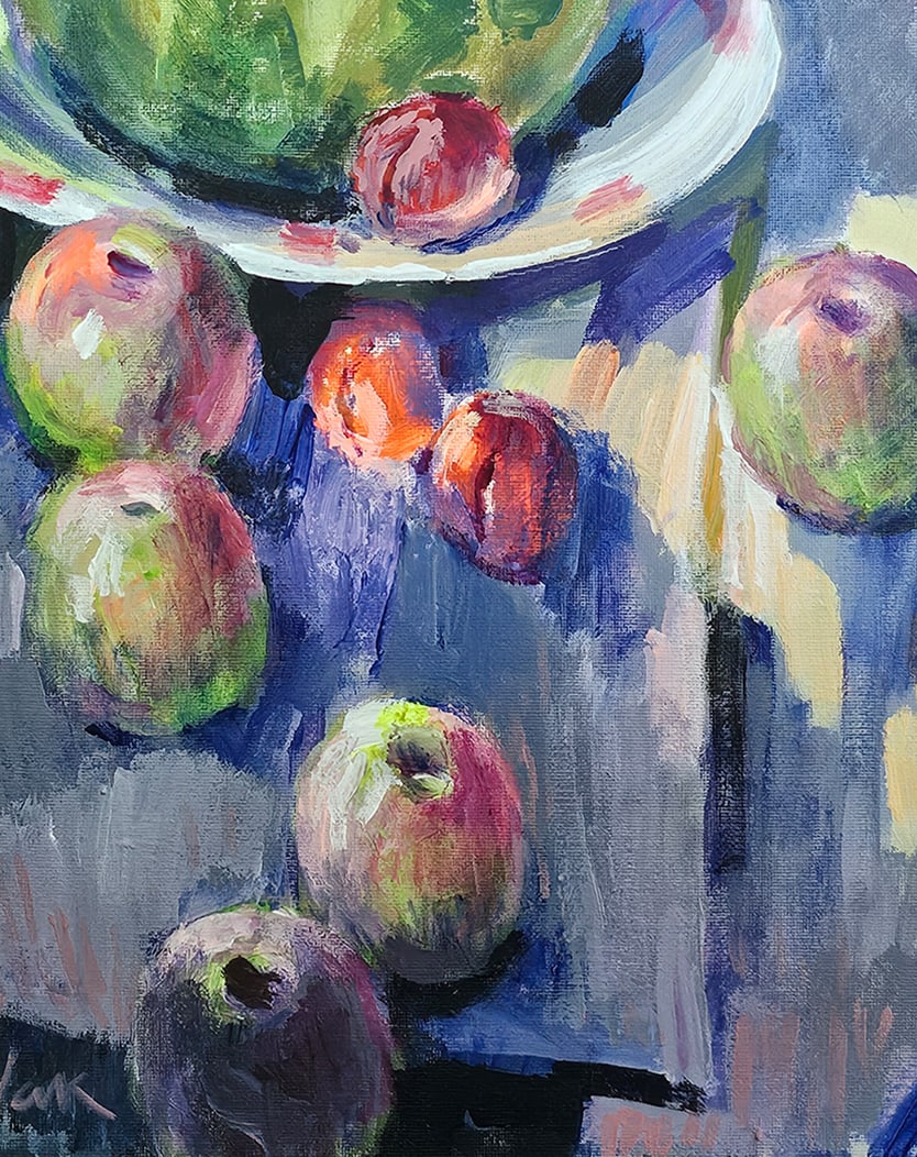 Acrylic still life watermelon Vyacheslav Petrovich Babac - 6