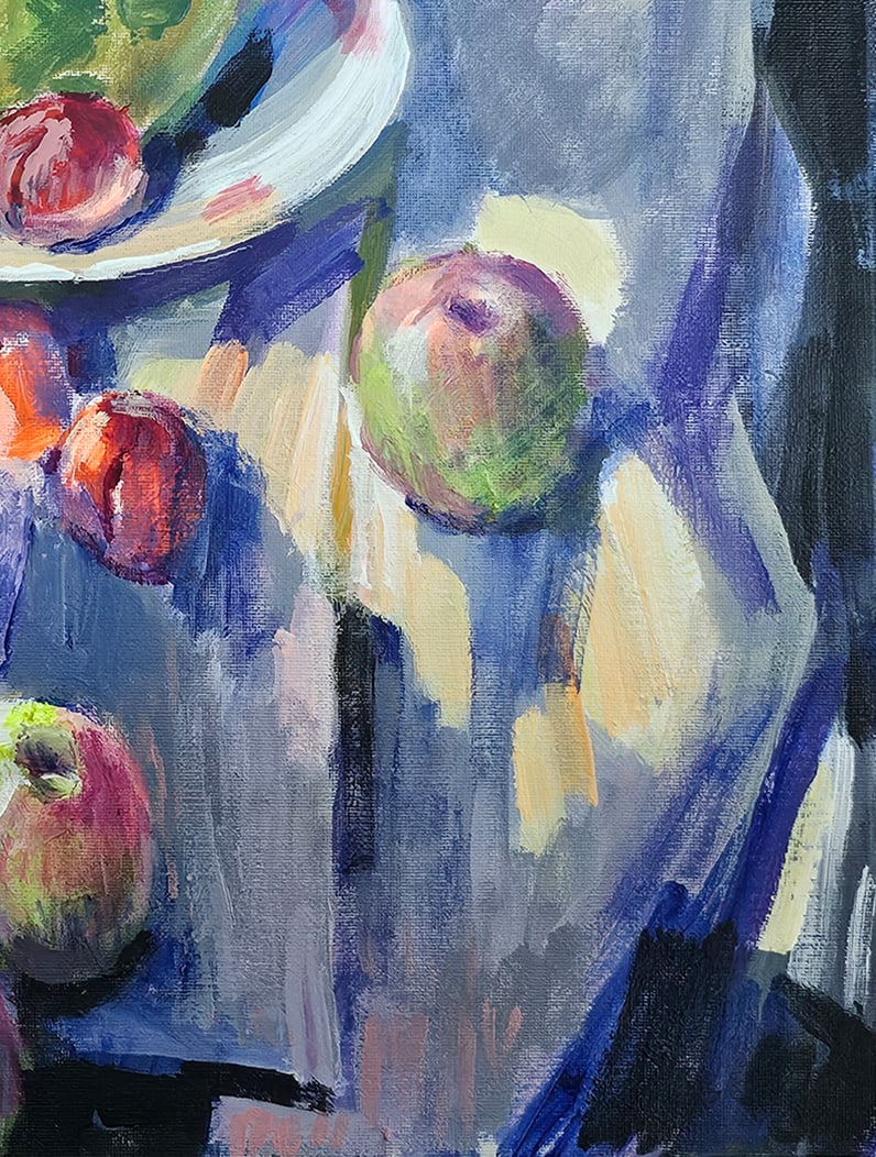 Acrylic still life watermelon Vyacheslav Petrovich Babac - 7