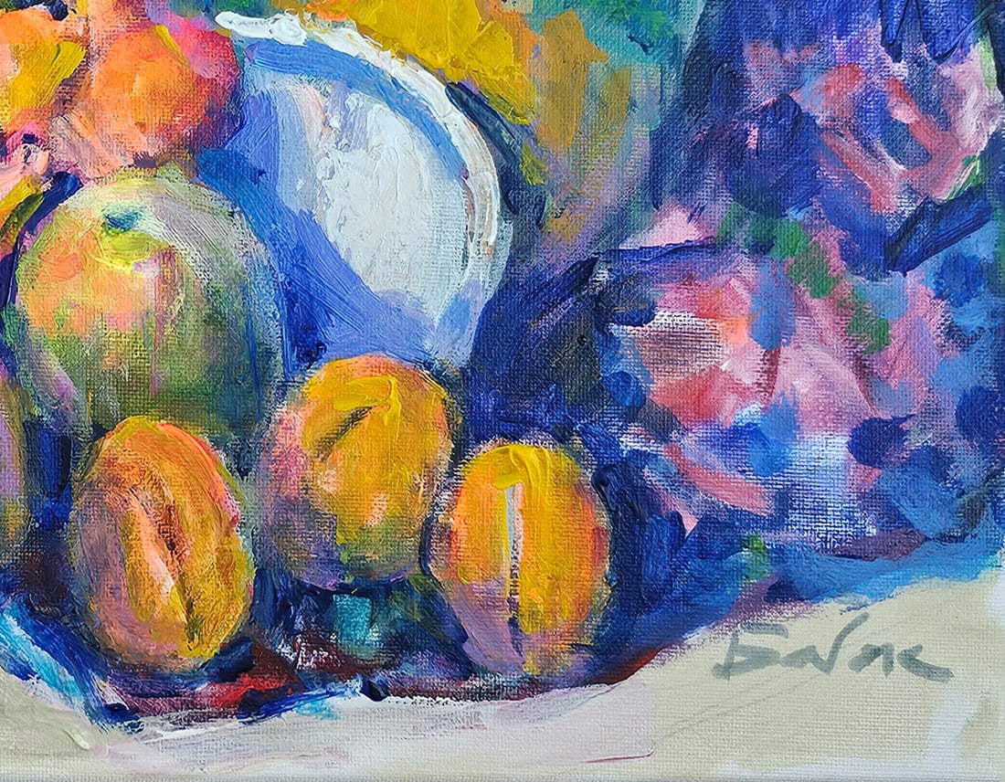 Acrylic still life fruits Vyacheslav Petrovich Babac - 7