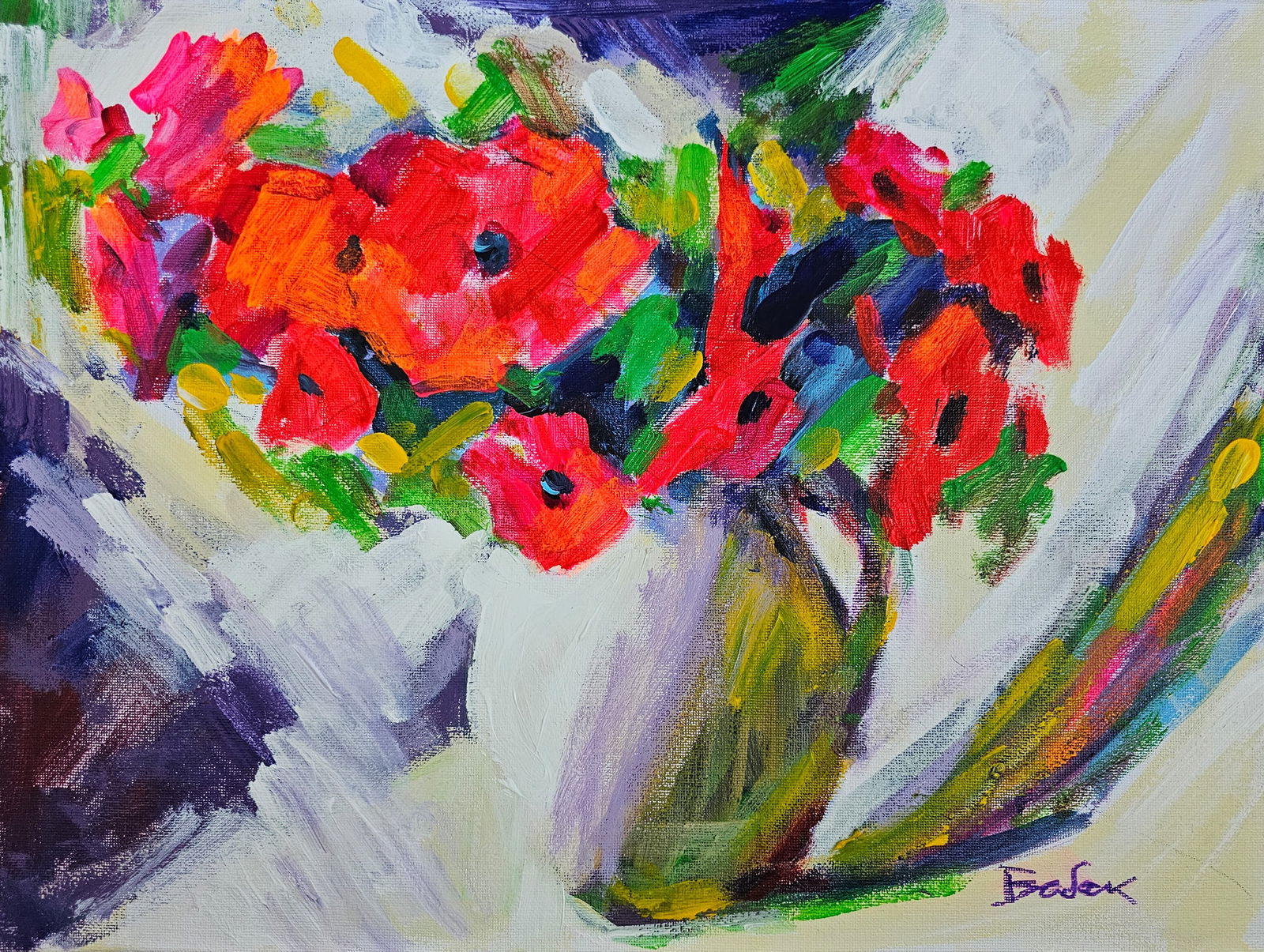 Acrylic still life melon Vyacheslav Petrovich Babac: Title: Acrylic still life melon Vyacheslav Petrovich Babac Description: 537BA Painter: Vyacheslav Petrovick Babac Size: 30x40 cm/ 11.81x15.74 inches Components: Acrylic, canvas Original painting from