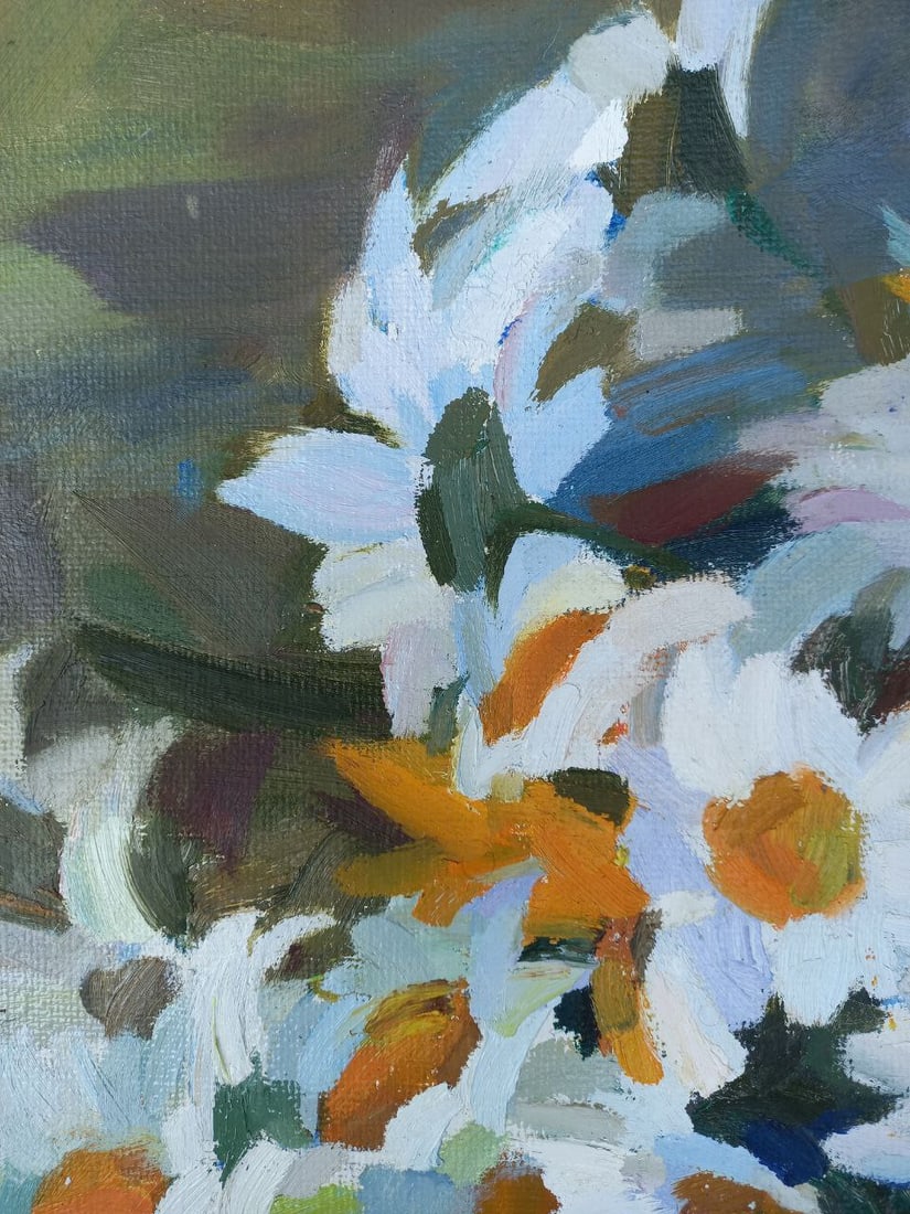 Oil painting Daisies Alex Ditriev - 4