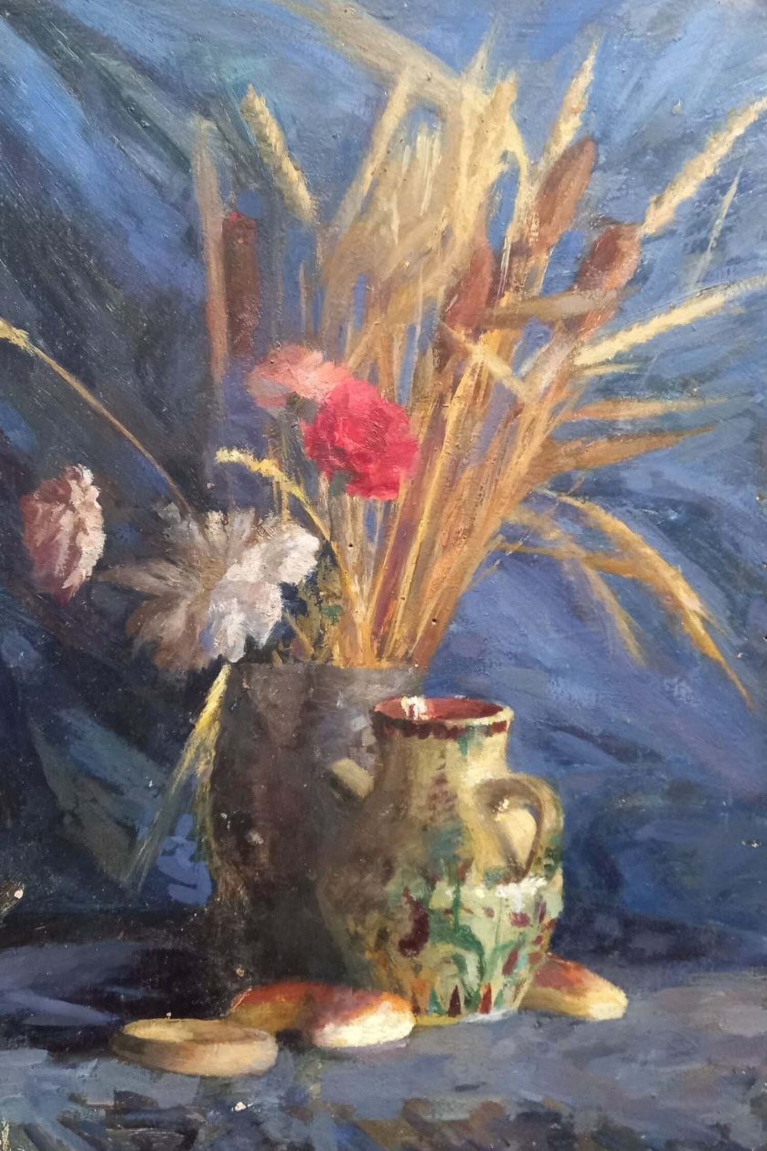 Oil painting Spikelets Alex Ditriev: Title: Oil painting Spikelets Alex Ditriev Description: 431AD Painter: Alex Ditriev Size: 50x34 cm/ 19.68x13.38 inches Components: oil, cardboard Original painting from our collection ERA: Short infor