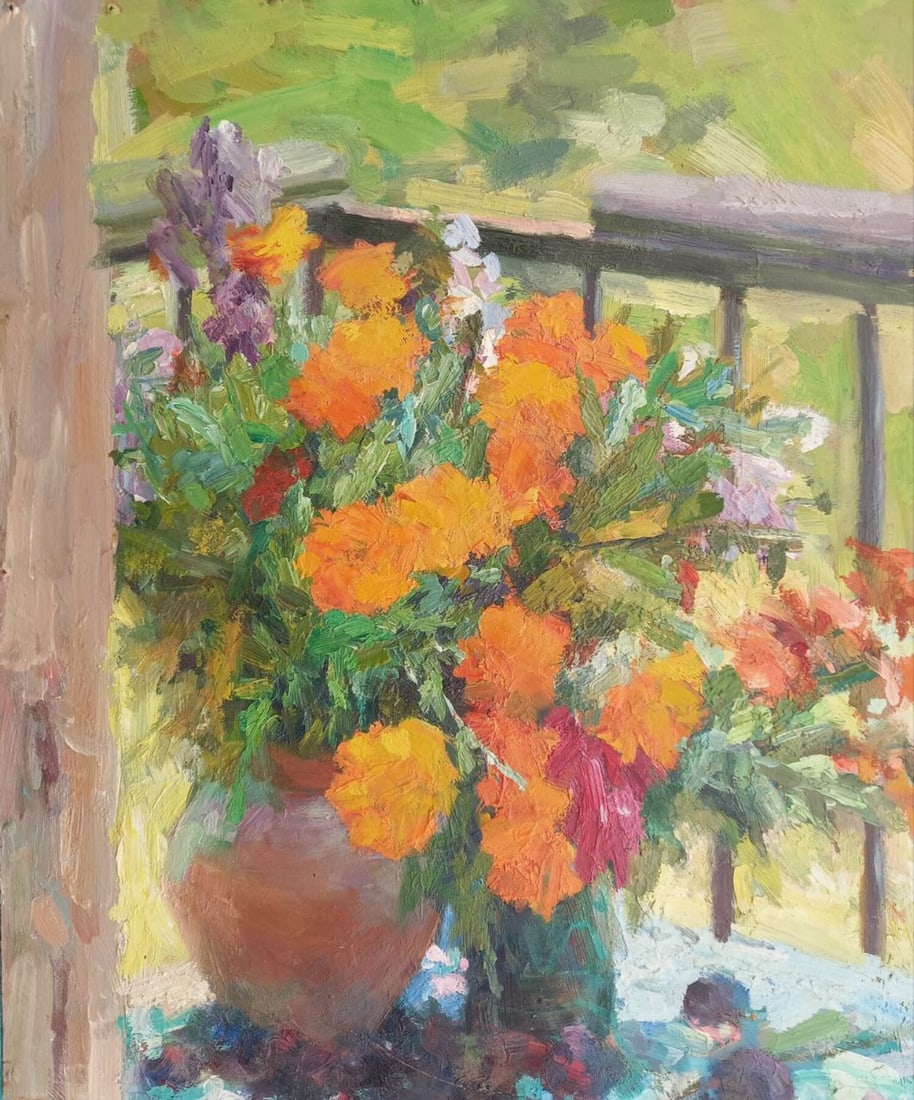 Oil painting Flowers Alex Ditriev (1 of 6)