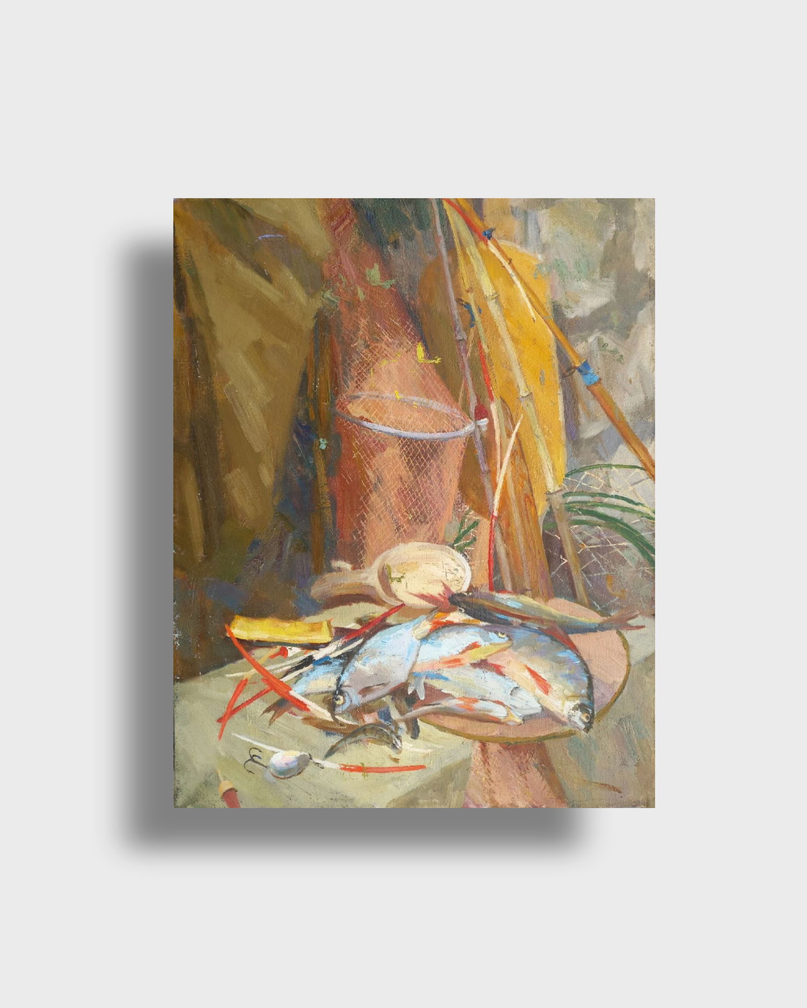 Oil painting Still life with fish Alex Ditriev - 7