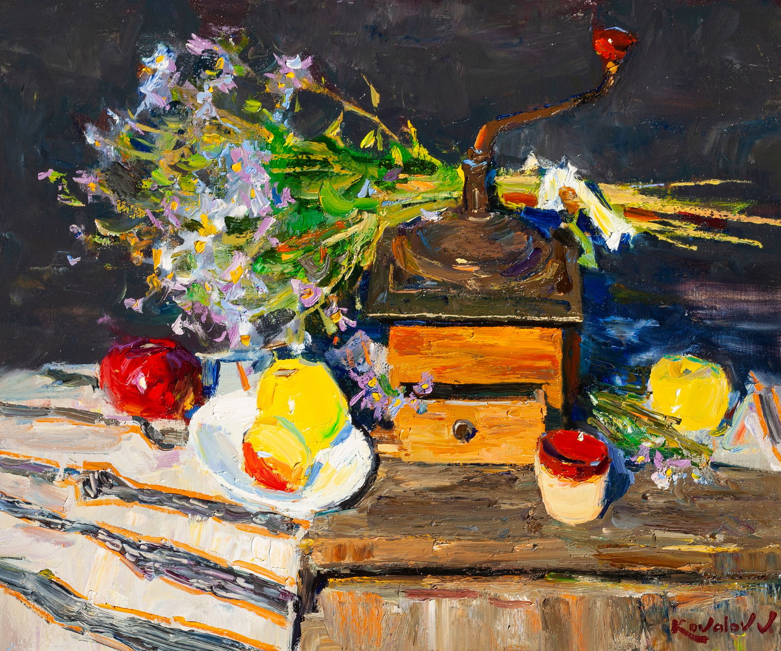 Oil painting autumn bouquet Ukrainian Artist (1 of 1)