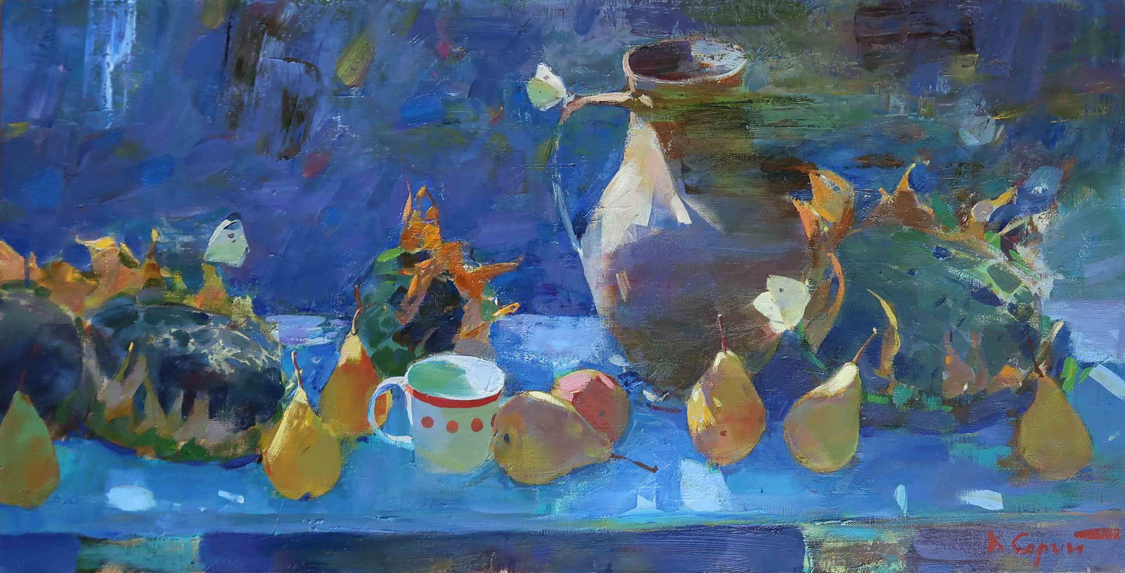 Oil painting Butterflies Serg Kovalenko: Title: Oil painting Butterflies Serg Kovalenko Description: 65SK Painter: Serg Kovalenko Size: 80x40 cm/31.5x15.7 inches Components: oil, canvas Original painting CONDITION: excellent ERA: modern