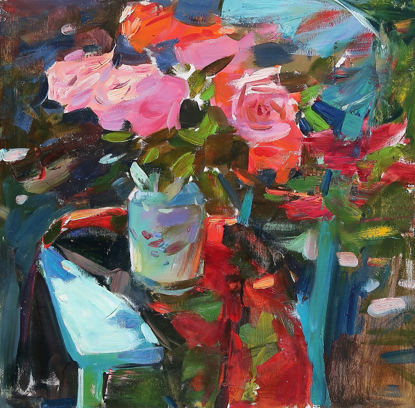 Oil painting Roses Serg Kovalenko (1 of 1)