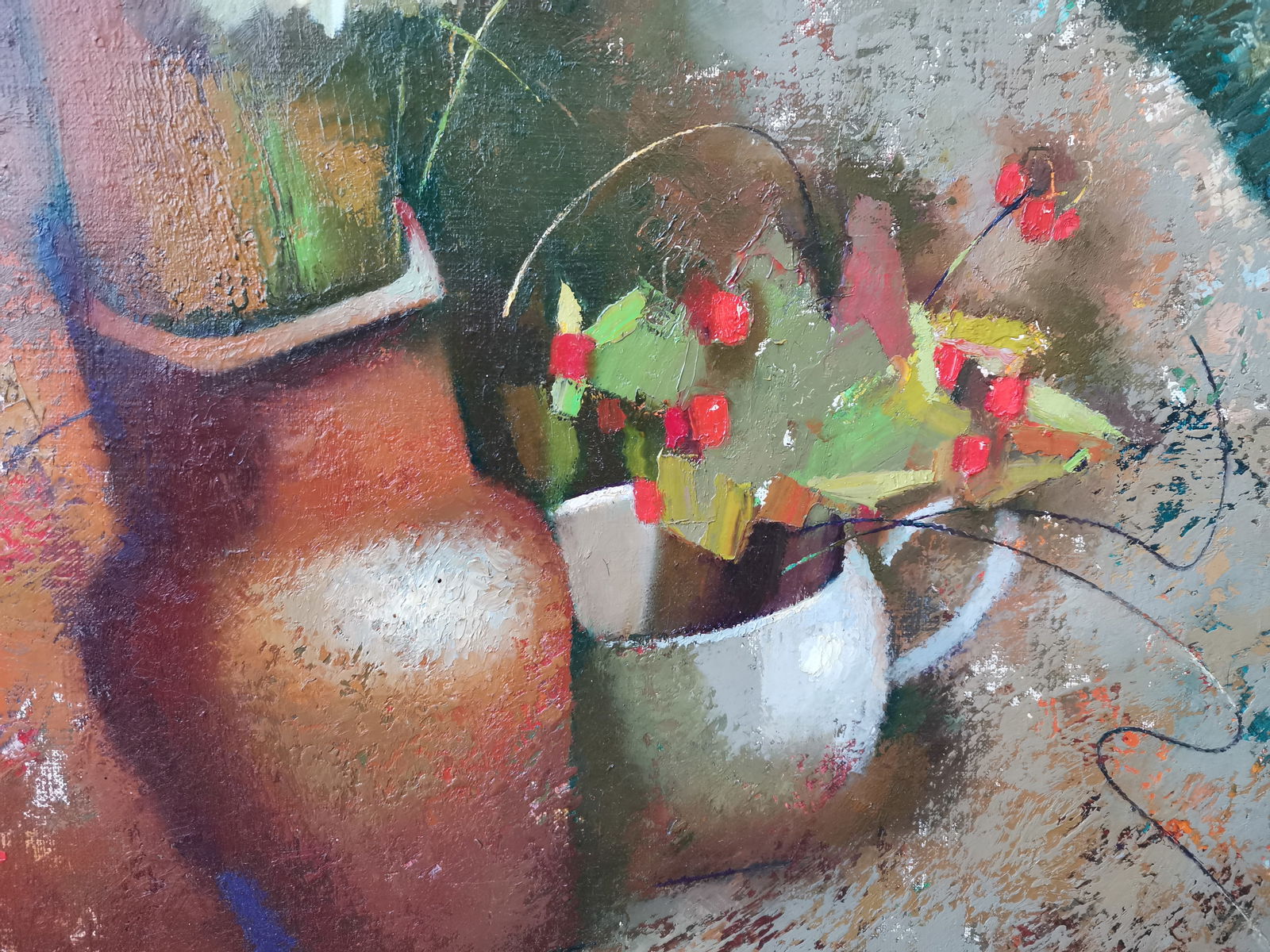 Abstract Oil painting Strawberries Oksana Kyrylenko - 10