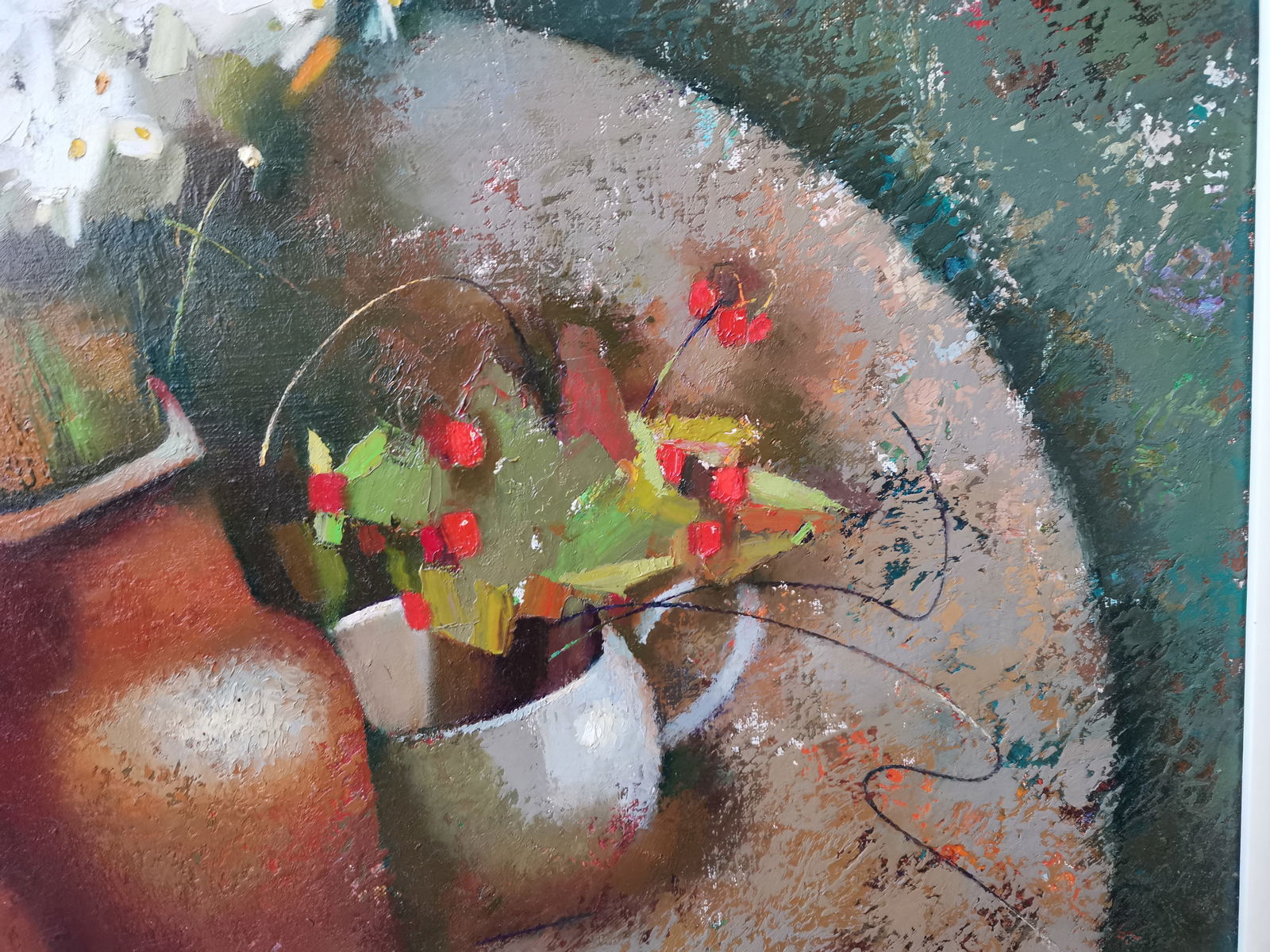 Abstract Oil painting Strawberries Oksana Kyrylenko - 11