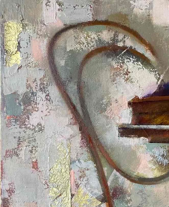 Abstract Oil painting Sacher cake Oksana Kyrylenko - 11