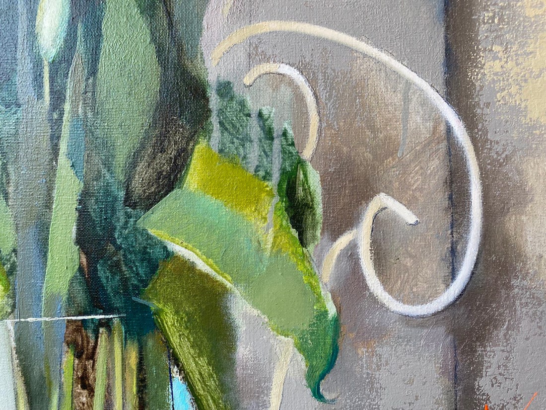 Abstract Oil painting Brussels tulips Oksana Kyrylenko - 3