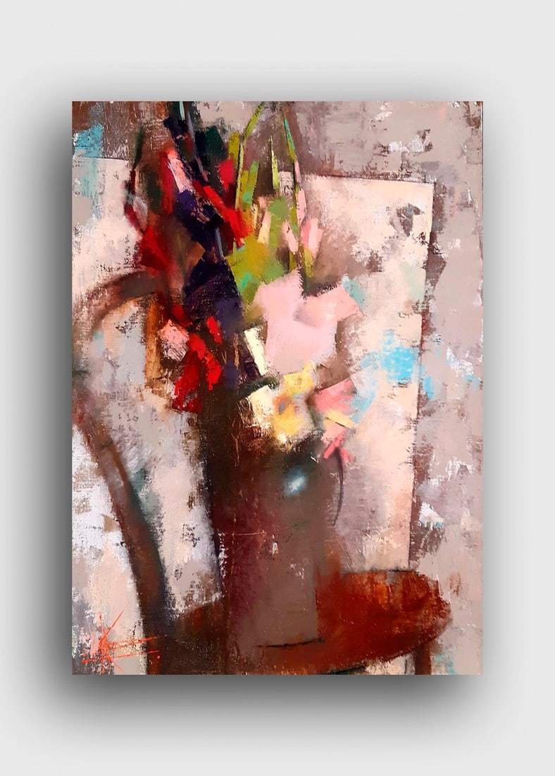 Abstract Oil painting Bouquet Oksana Kyrylenko - 10