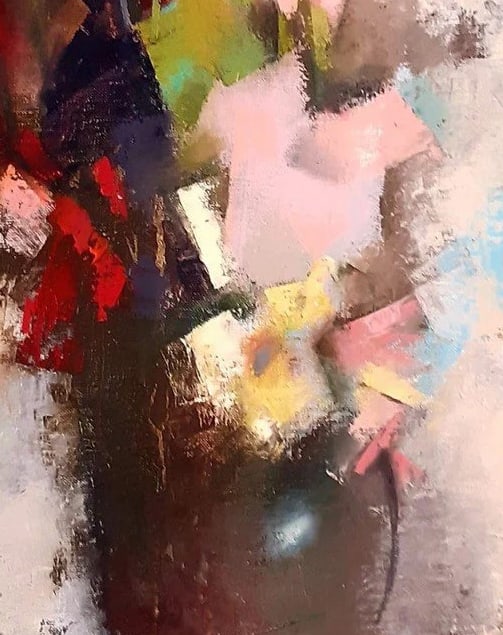 Abstract Oil painting Bouquet Oksana Kyrylenko - 4