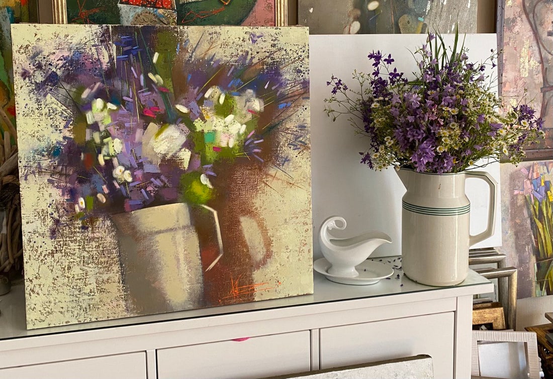 Abstract Oil painting Summer romance Oksana Kyrylenko - 10