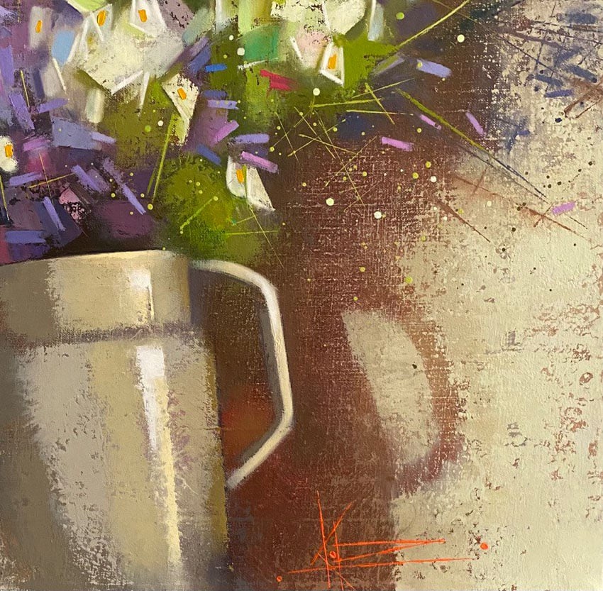 Abstract Oil painting Summer romance Oksana Kyrylenko - 5