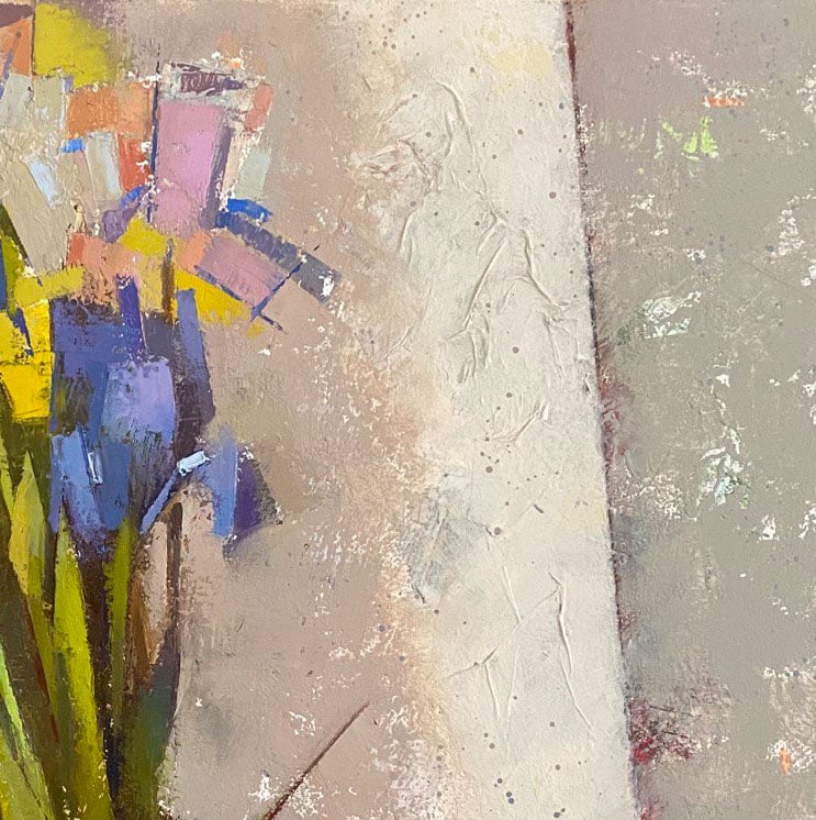 Abstract Oil painting Mini irises Oksana Kyrylenko - 3