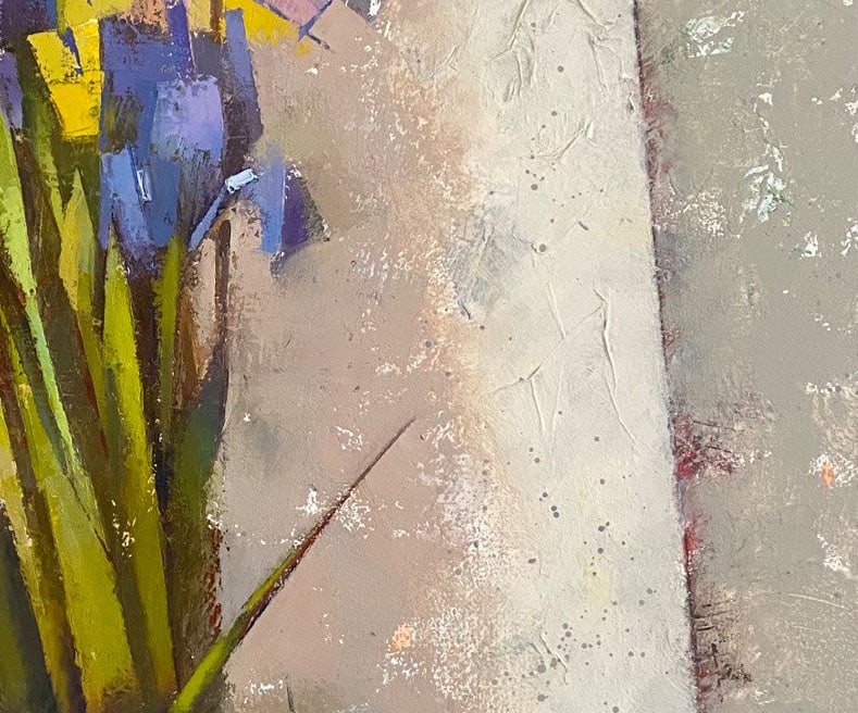 Abstract Oil painting Mini irises Oksana Kyrylenko - 5