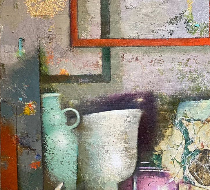 Abstract Oil painting Viennese trinkets Oksana Kyrylenko - 4