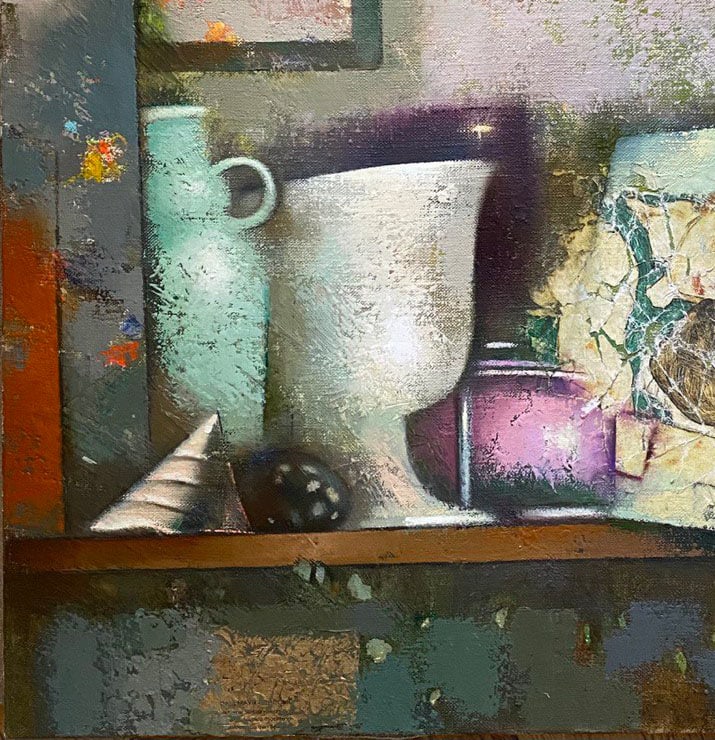 Abstract Oil painting Viennese trinkets Oksana Kyrylenko - 6