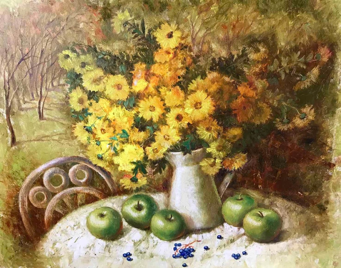 Oil painting Autumn still life Maria Mitrick (1 of 10)