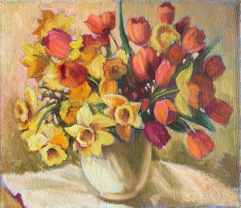 Oil painting summer still life Maria Mitrick (1 of 7)
