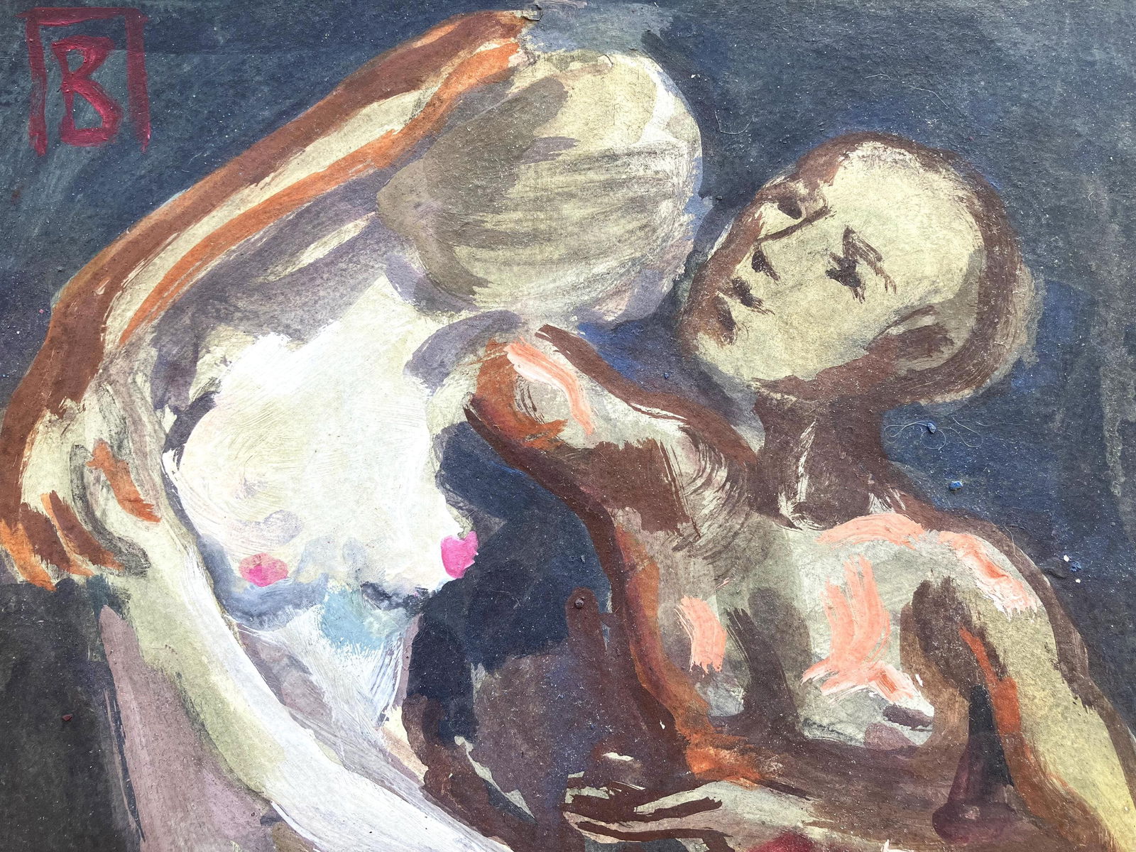 Venus and Cupid - watercolor - 3