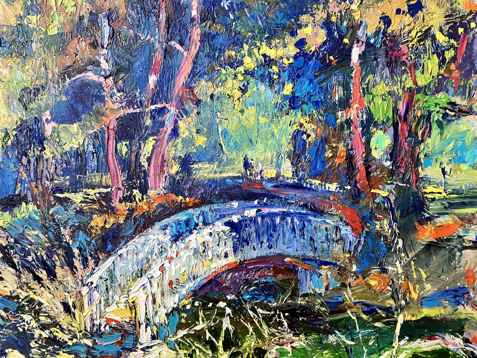 Walking in the park - oil painting - 2