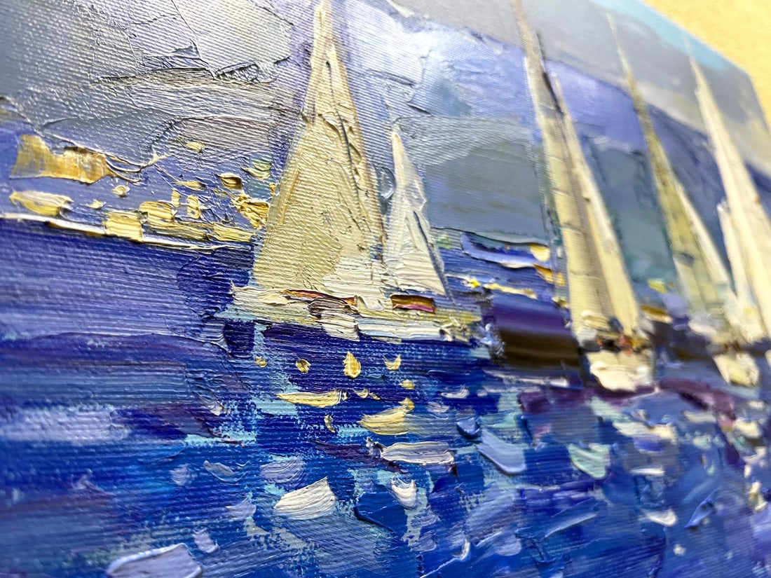Regatta - oil painting - 2