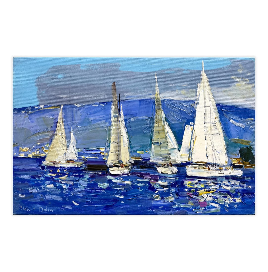 Regatta - oil painting - 5