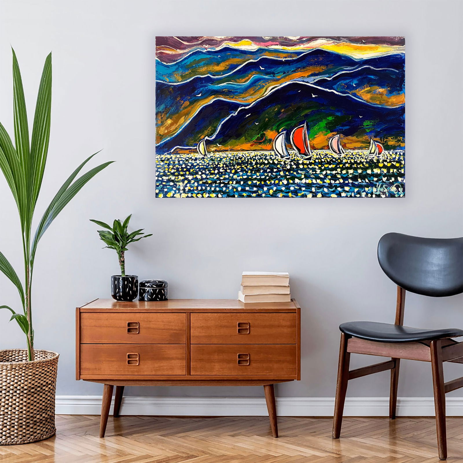 Cannes, French riviera - oil painting: Title: Cannes, French riviera - oil paintingDescription: Artist: Chebotaru Andrey Date/Period: 2024 Materials: Oil on canvas Dimensions: 65 x 100 cm (25,6" x 39,4") Certificate of authenticity