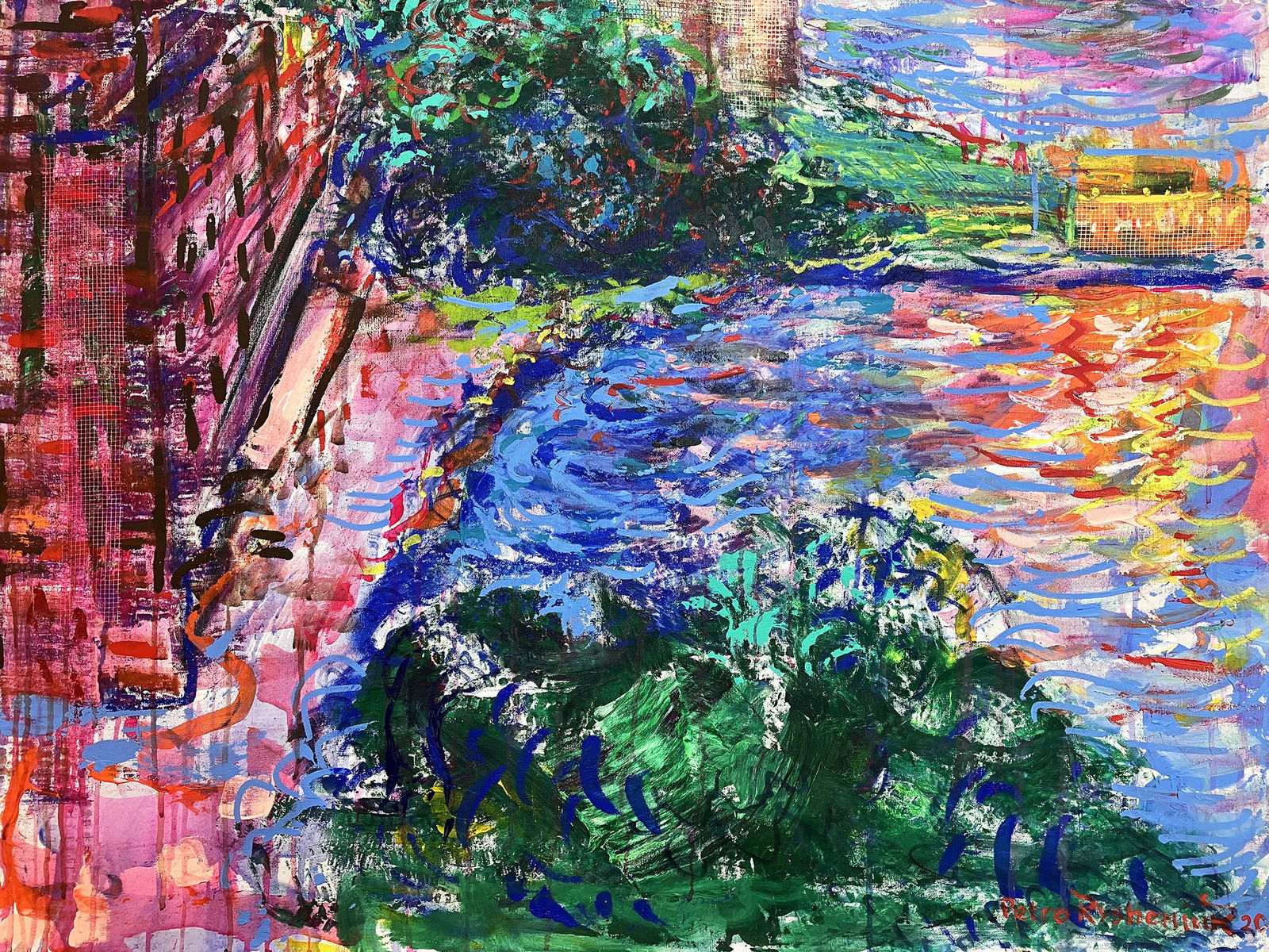 Brooklyn Bridge New York - oil painting - 7