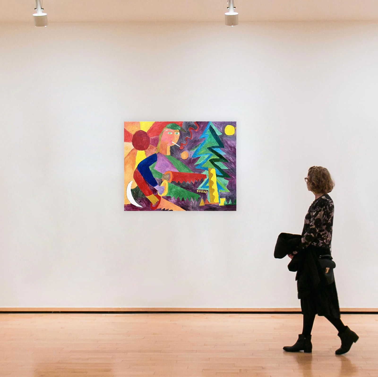 Forest - oil painting - 5