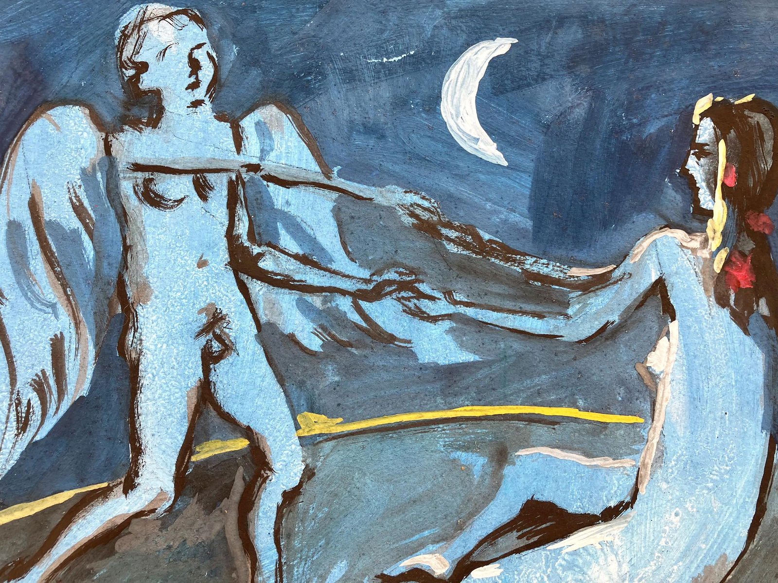 Conspiracy of Cupid and Venus - watercolor - 2