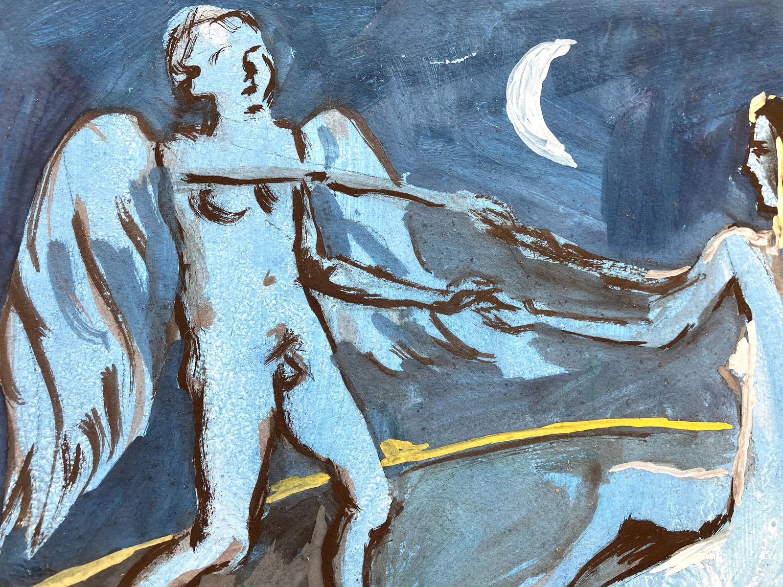 Conspiracy of Cupid and Venus - watercolor - 9