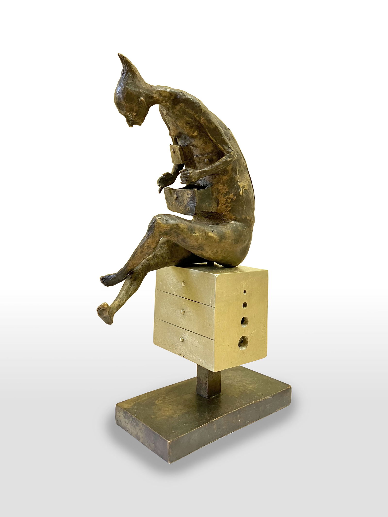 Searching for Yourself - bronze sculpture - 2