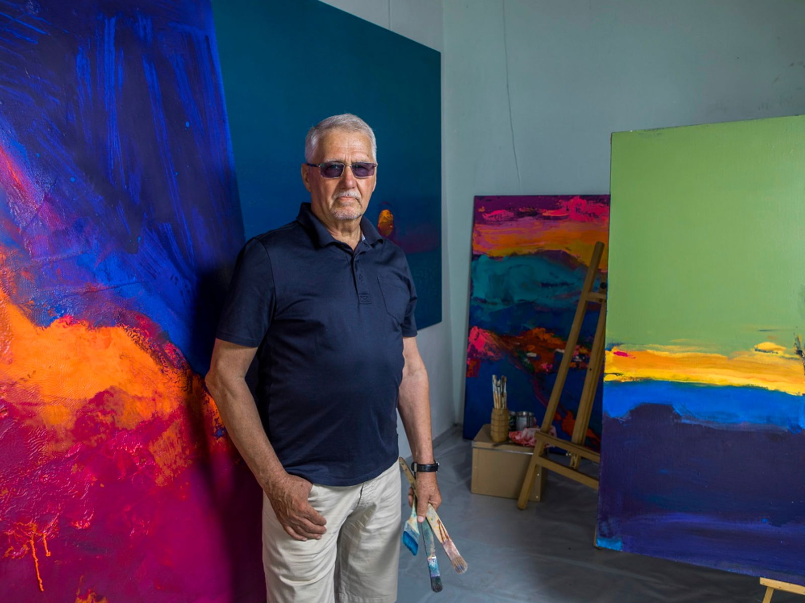 Untitled - hand-painted, war art object, shell art - 5