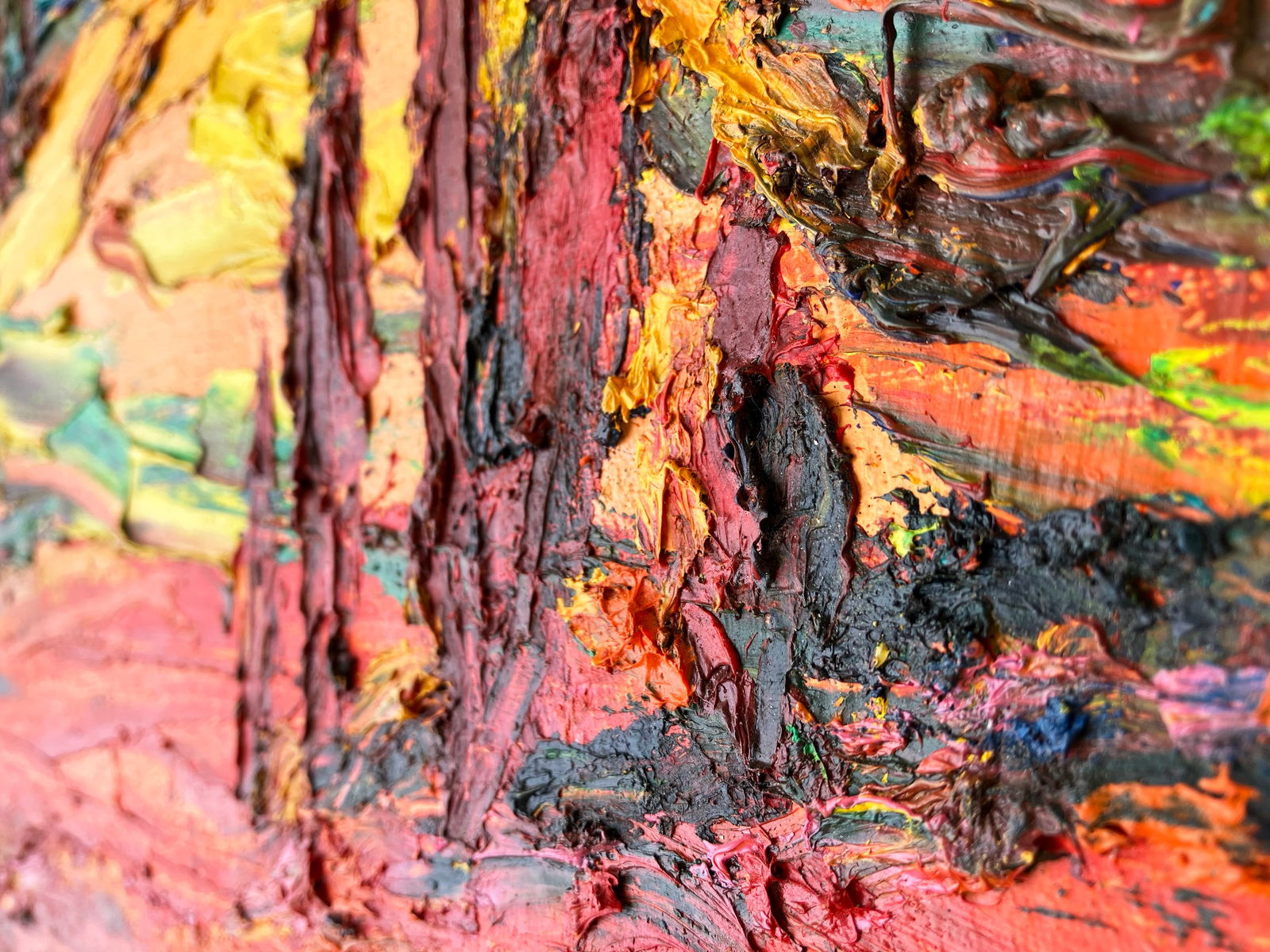 Evening landscape - oil painting - 4