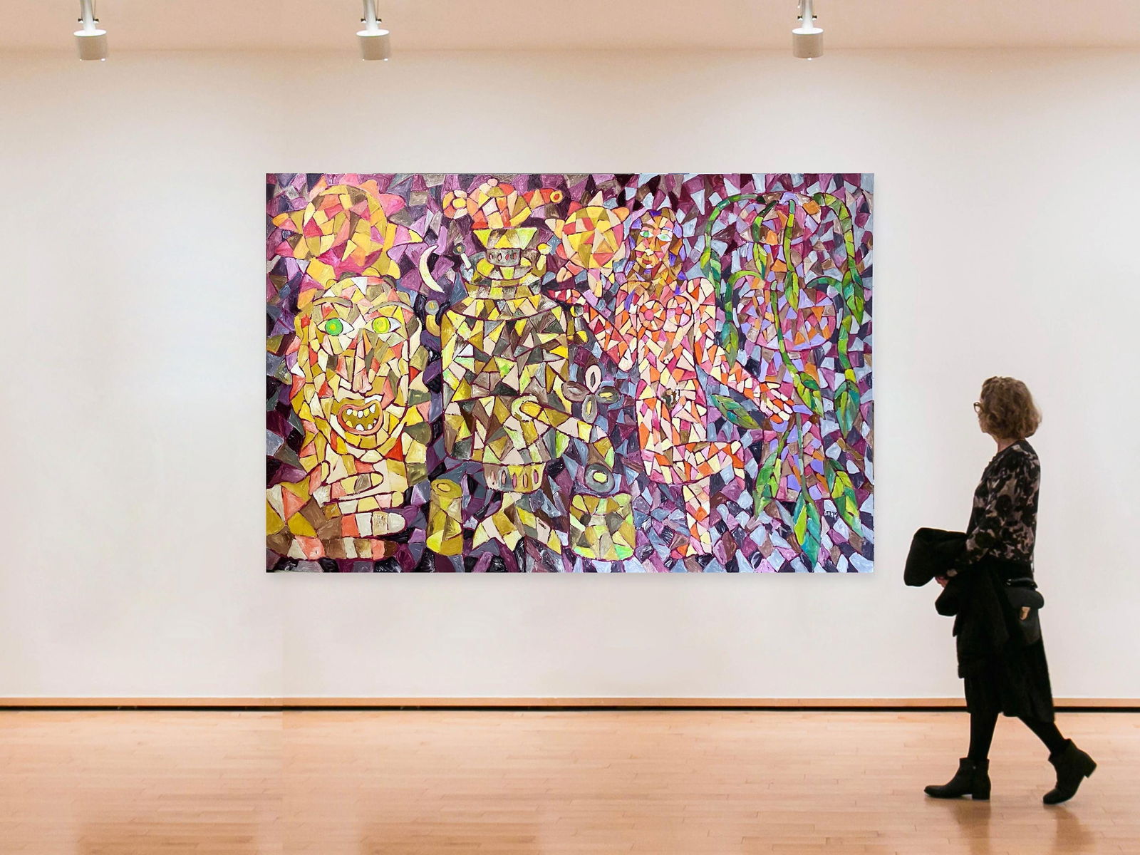 Evening, 118x78 inch - oil painting - 5