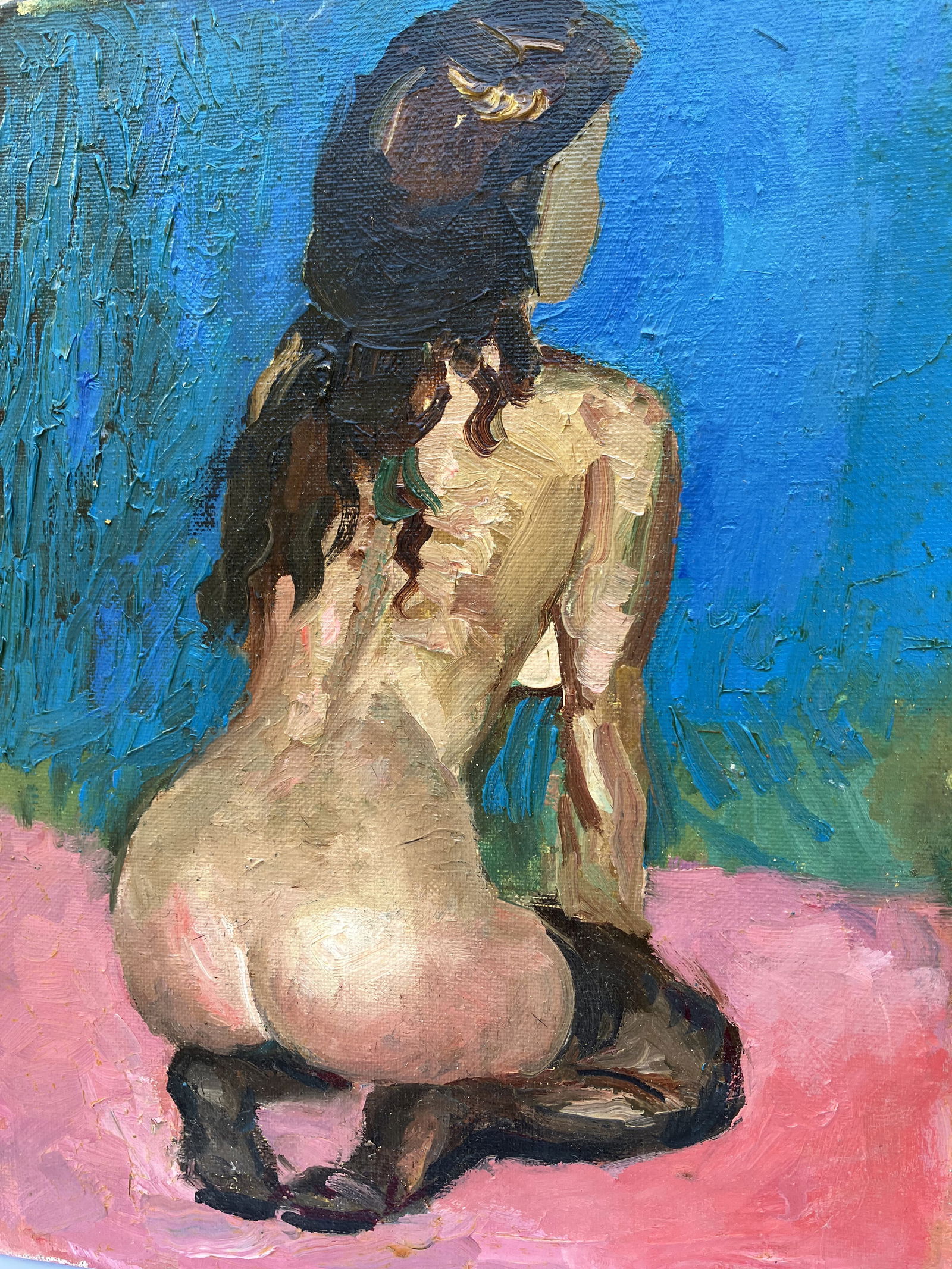 Figure - polyptych, oil painting - 2