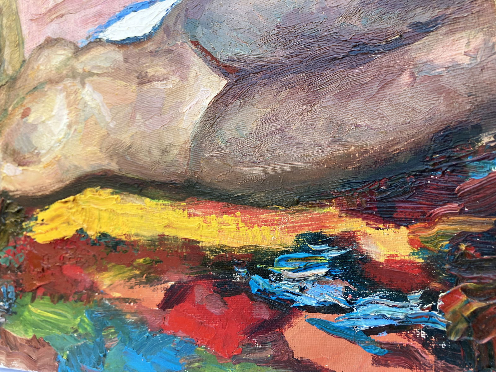 Figure - polyptych, oil painting - 4