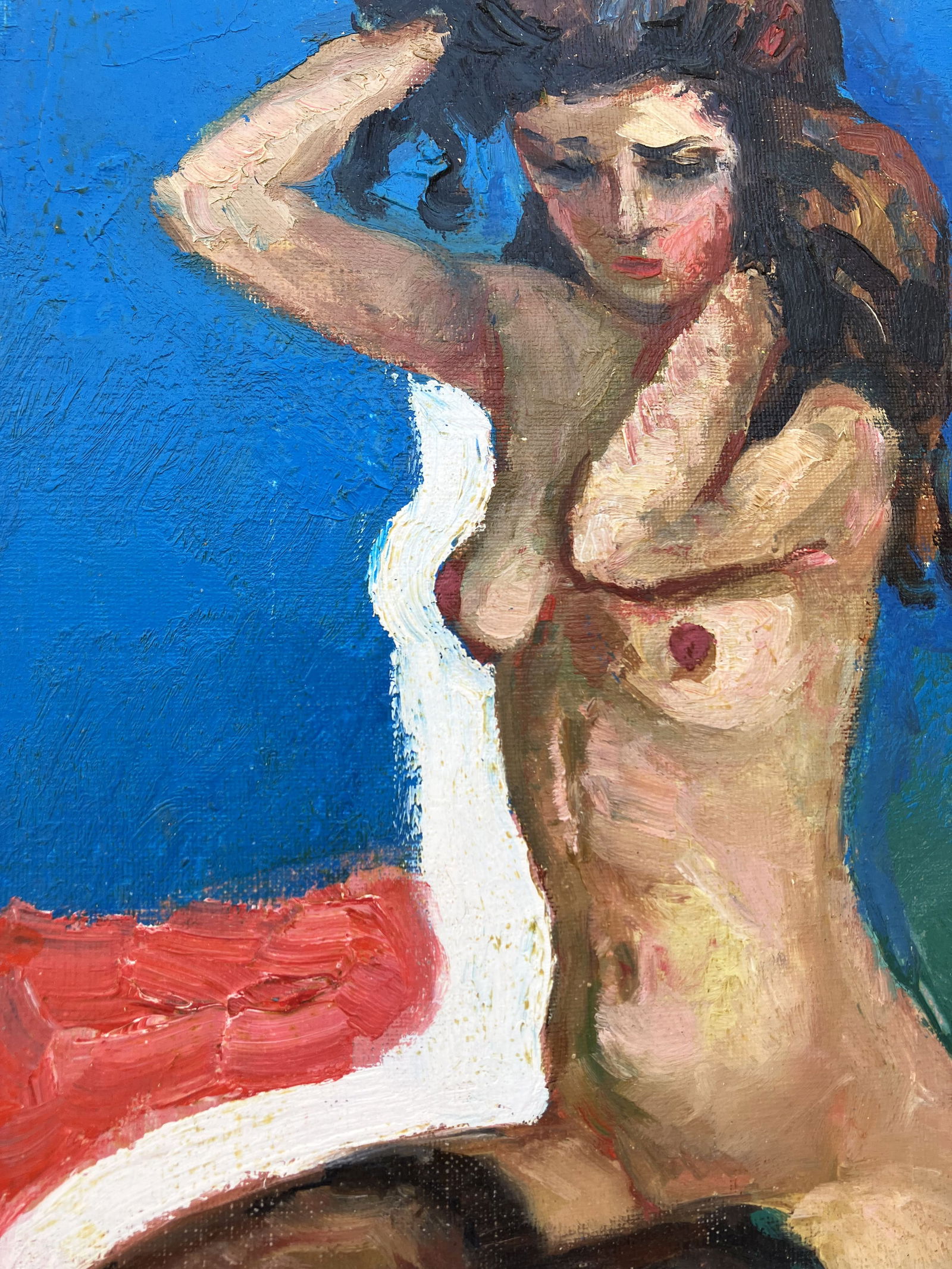 Figure - polyptych, oil painting - 5