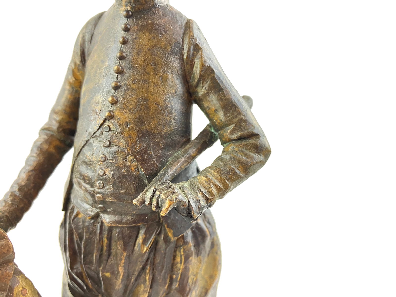 Teaching democracy - bronze sculpture - 2