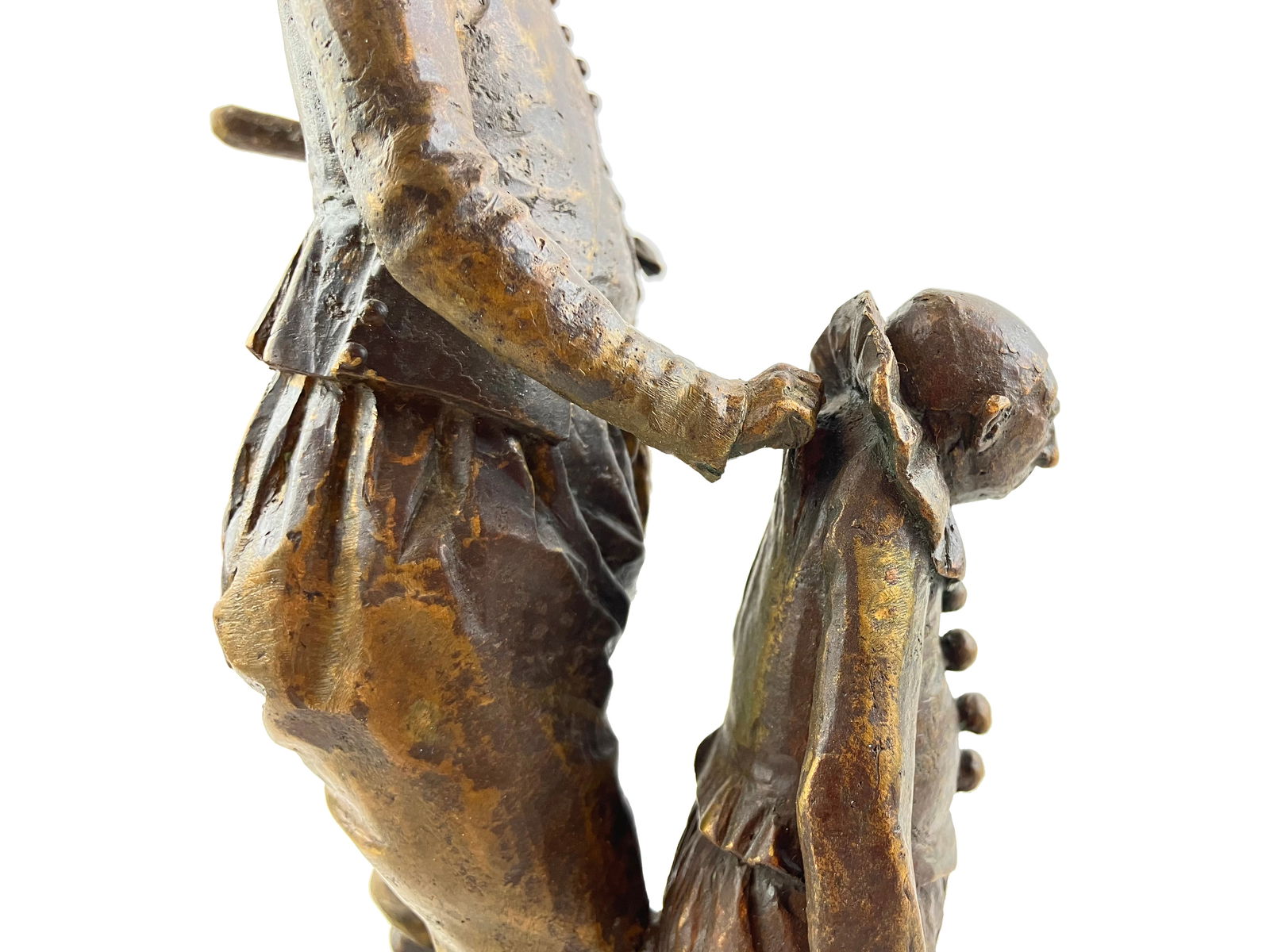 Teaching democracy - bronze sculpture - 6