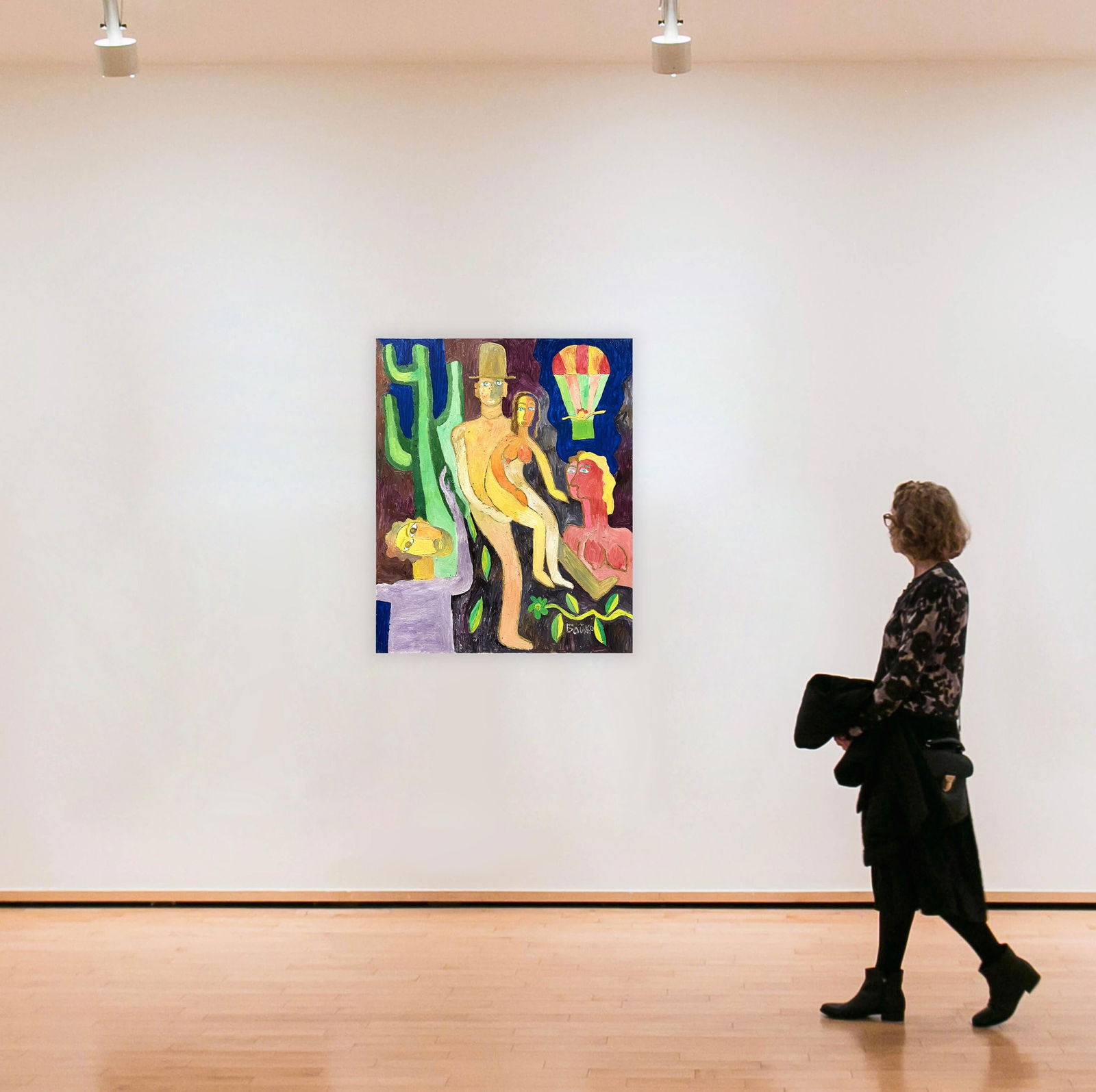 Meeting - oil painting - 2