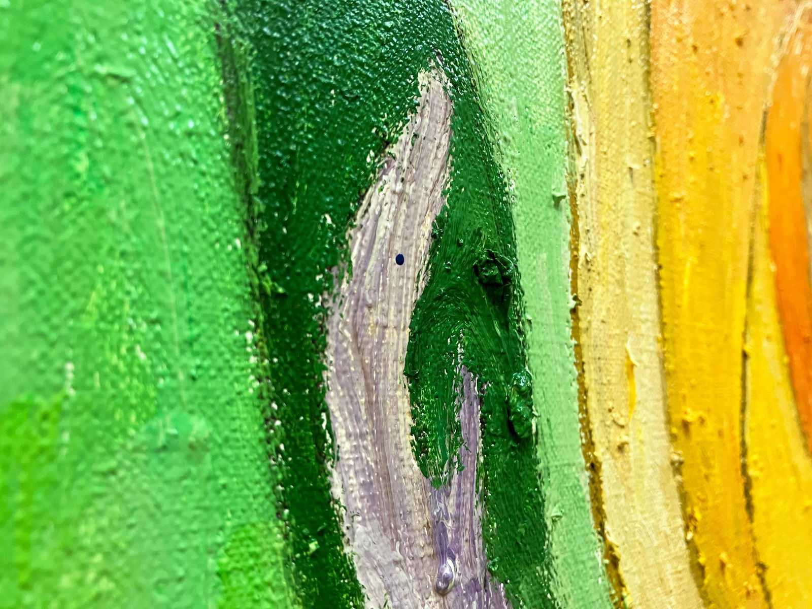 Meeting - oil painting - 3