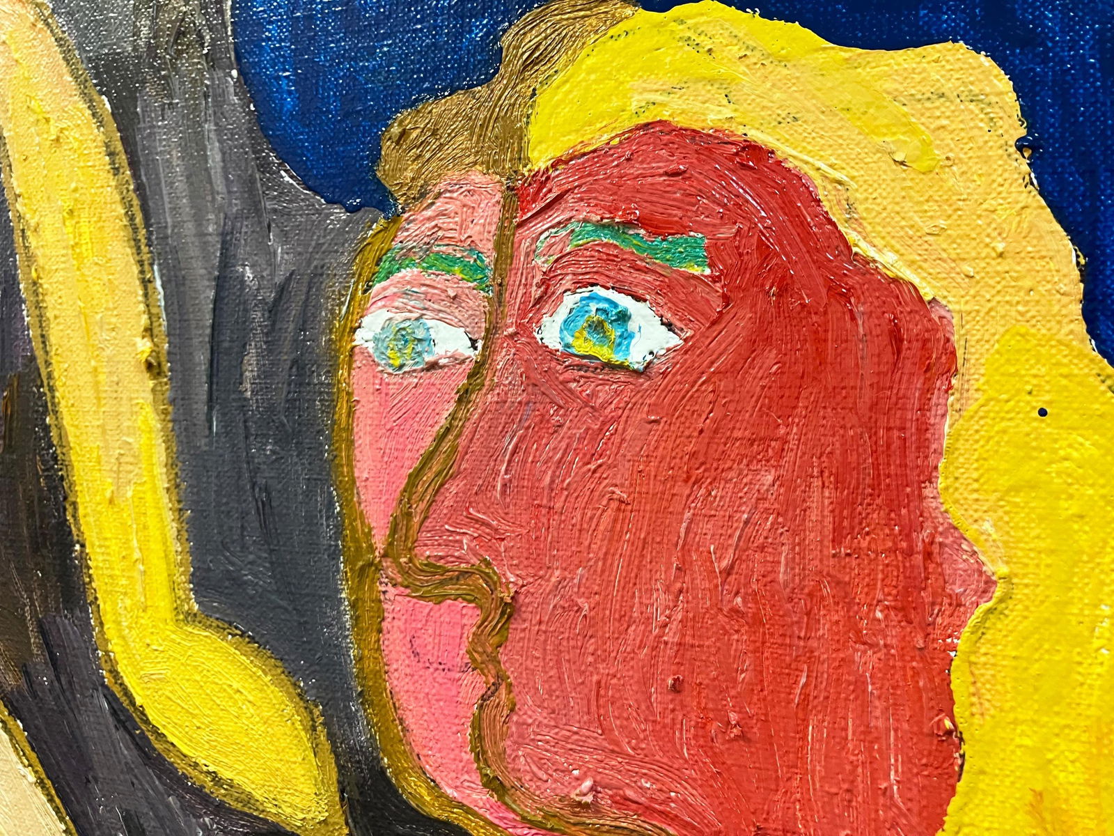 Meeting - oil painting - 5