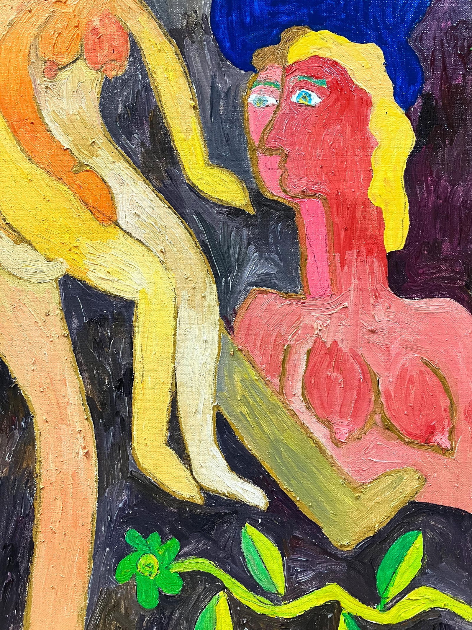 Meeting - oil painting - 6