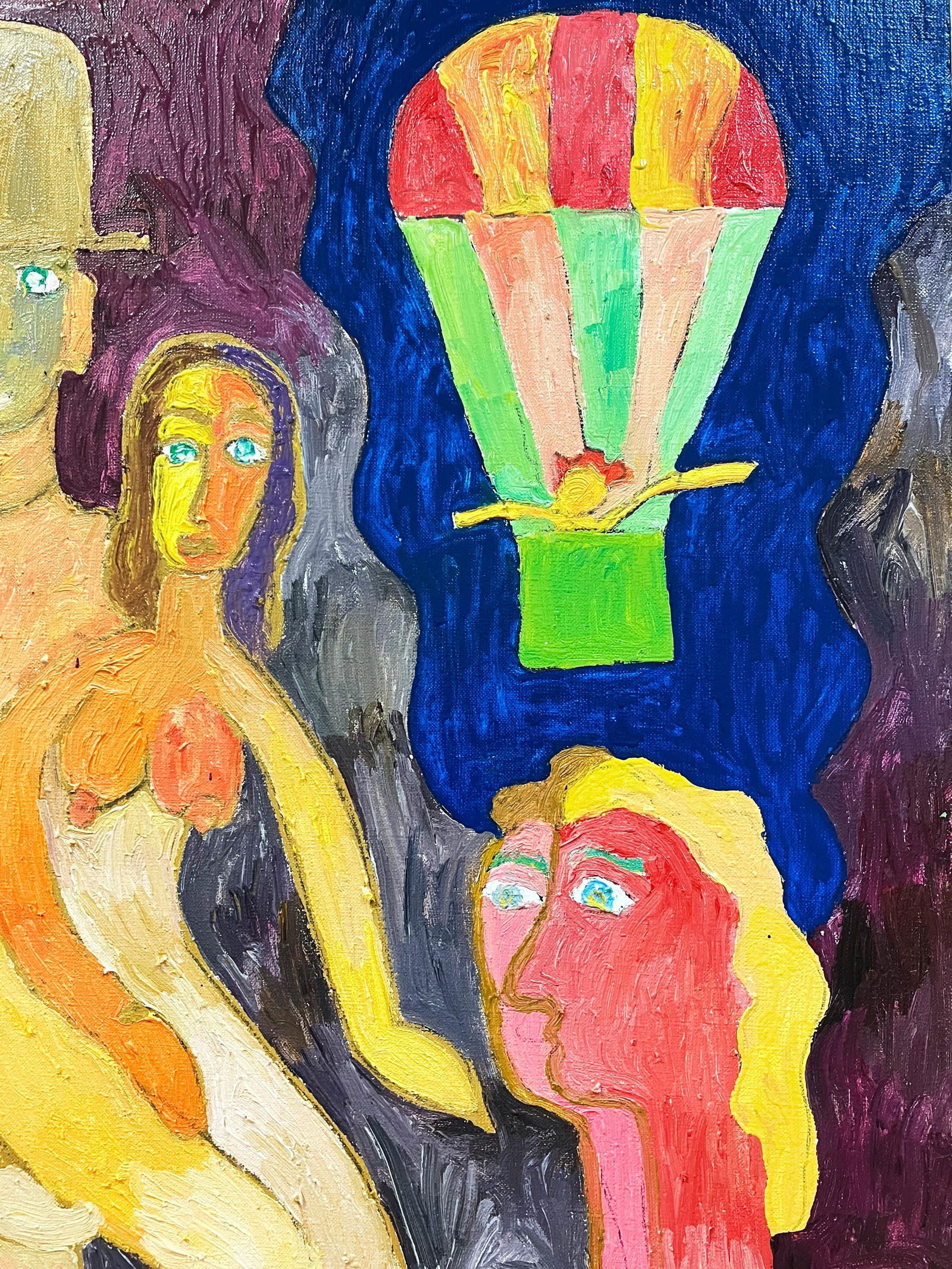 Meeting - oil painting - 9